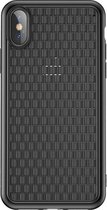 Baseus backcase met geweven materiaal - iPhone XS Max - Zwart