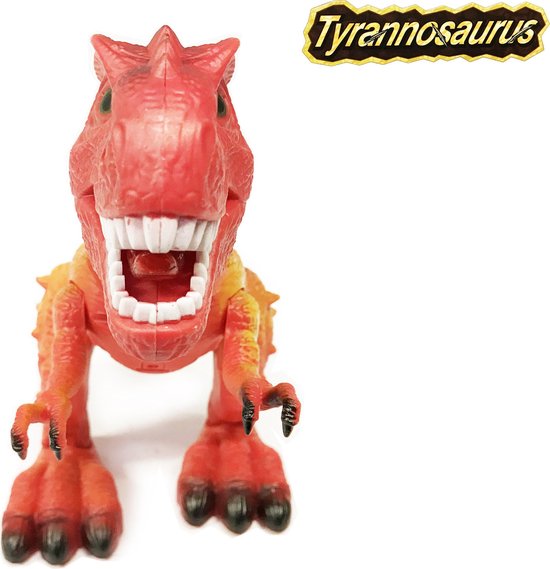 Dinosaurus speelgoed - Tyrannosaurus - met lichtjes en dinosaurus geluid 32 CM (incl. batterijen) - LX toys