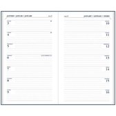 Zak Agenda 2022 Memoplan 14 - BLAUW  (9cm  x 15 cm)