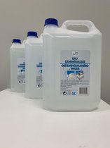 Urban Living Accuwater/Demiwater - gedemineraliseerd water - fles 5 liter- water zonder zouten - voor ruiten/strijkijzer/auto en meer