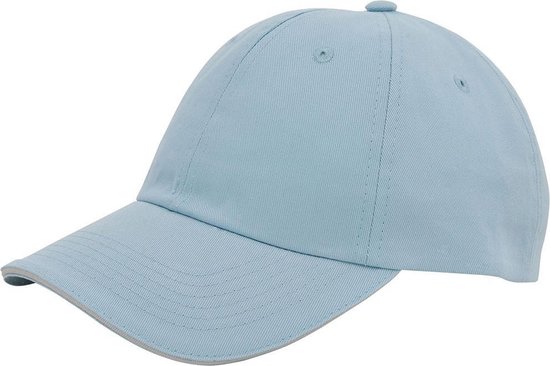 Twill sandwich cap – Lichtblauw / Khaki - baseball cap