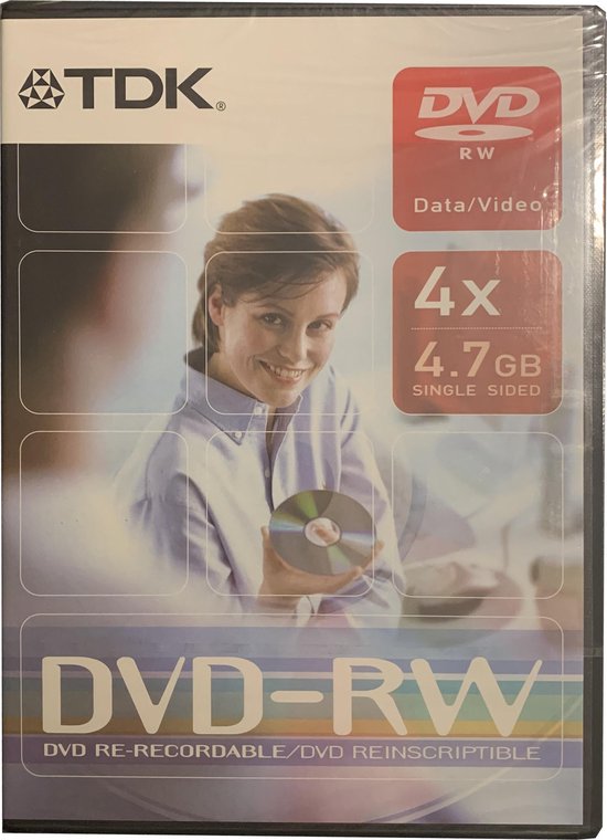 TDK DVD+RW 4.7Go 10 Pack - Vitesse 4x, Réinscriptible, Spindle