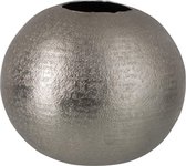 J-Line Vaas Bol Patroon Aluminium Mat Zilver