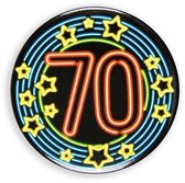 Slingers Happy 70 jaar Neon 10 meter + Button 70 jaar