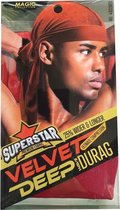 MAGIC SUPERSTAR VELVET DEEP WAVE DURAG 4803RED