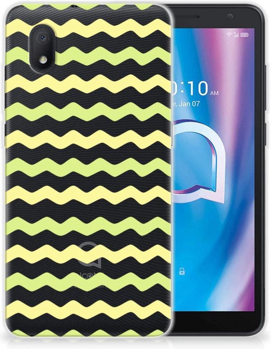 Alcatel 1B (2020) TPU bumper Waves Yellow
