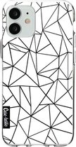 Casetastic Apple iPhone 12 Mini Hoesje - Softcover Hoesje met Design - Abstraction Outline Print