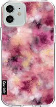 Casetastic Apple iPhone 12 / iPhone 12 Pro Hoesje - Softcover Hoesje met Design - Smokey Pink Marble Print