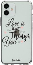 Casetastic Apple iPhone 12 Mini Hoesje - Softcover Hoesje met Design - Love is about Print