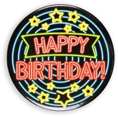 Slingers Happy Birthday Neon 10 meter + Button Happy Birthday