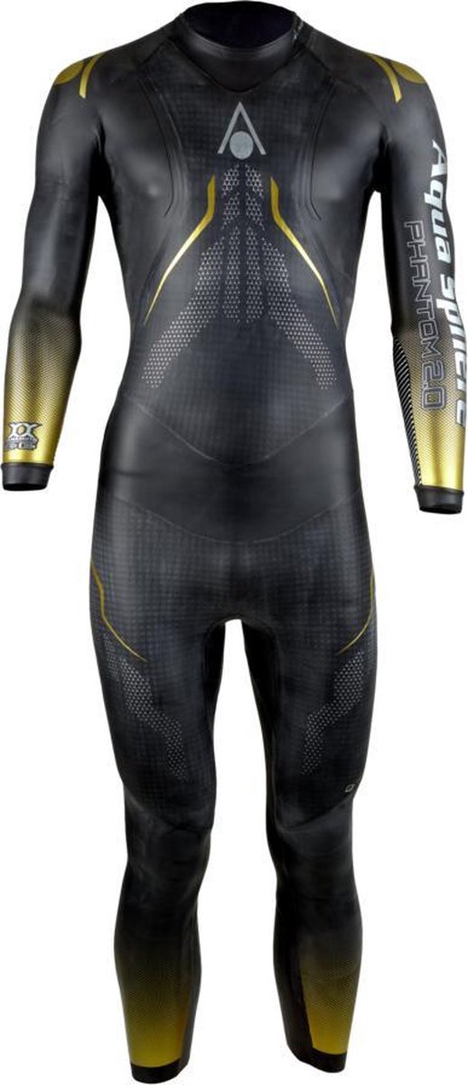 Aquasphere Phantom 2.0 - Wetsuit - Heren - Zwart/Goud XS