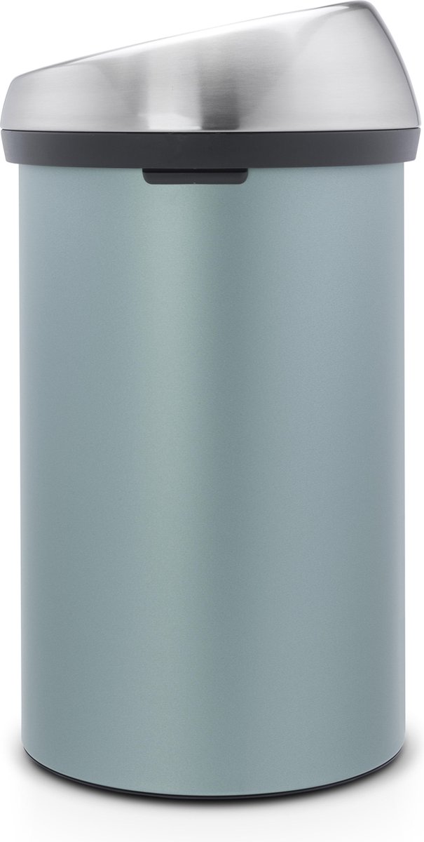 Brabantia Touch Bin poubelle 60 litres - Metallic Mint / Matt Steel  Fingerprint Proof | bol