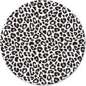 Label2X - Schilderij - Leopard Ø - Multicolor - 30 X 30 Cm