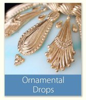 Katy Sue Designs Silicone Mould|Ornamental Drops|Hangend Ornament mal