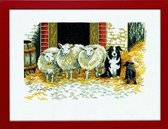 Eva Rosenstand borduurpakket schapen met hond 14-107 borduren
