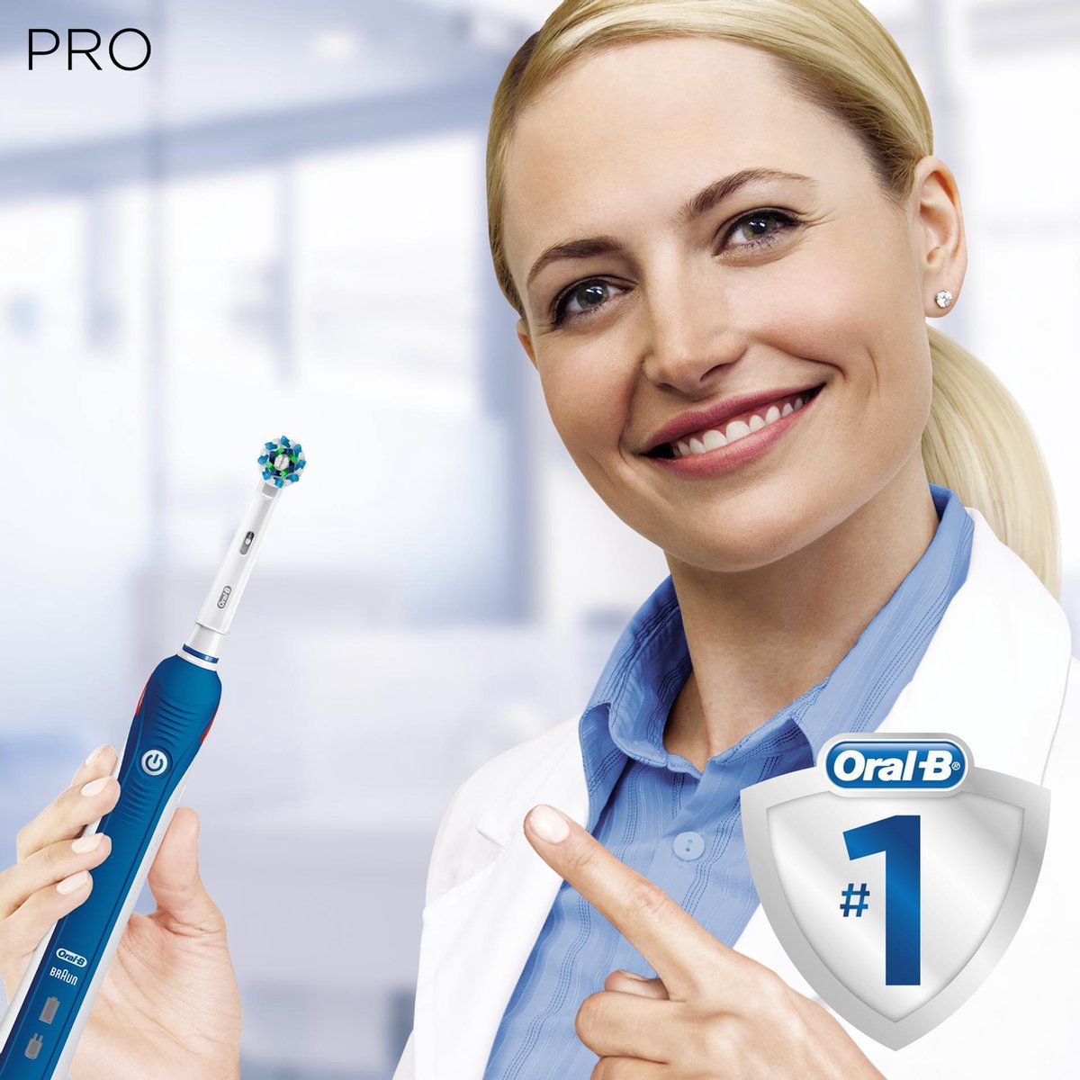 Oral-B Pro 2 2000N CrossAction - Elektrische tandenborstel - Blauw | bol.