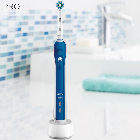 Oral-B Pro 2 2000N CrossAction - Elektrische tandenborstel - Blauw | bol.com