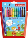 foto van STABILO Trio FRUTTI  - Iedere Stift Een Eigen Geur - Etui Met 12 Kleuren of de set met 18 kleuren