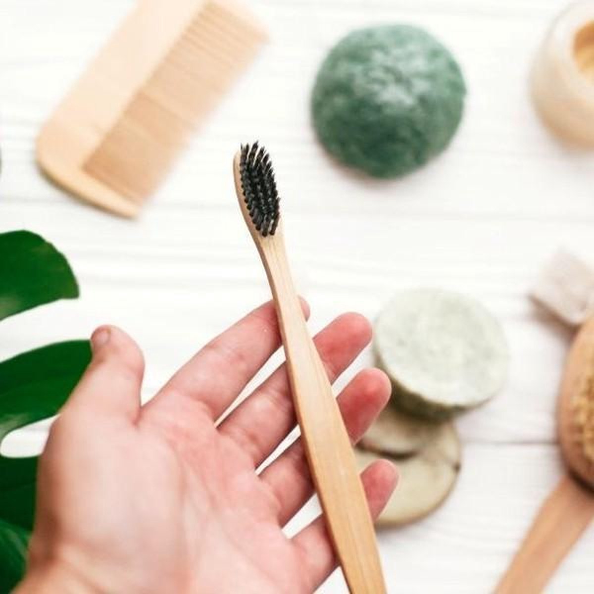 Bamboe tandenborstel met houtskool haren ultimate smile