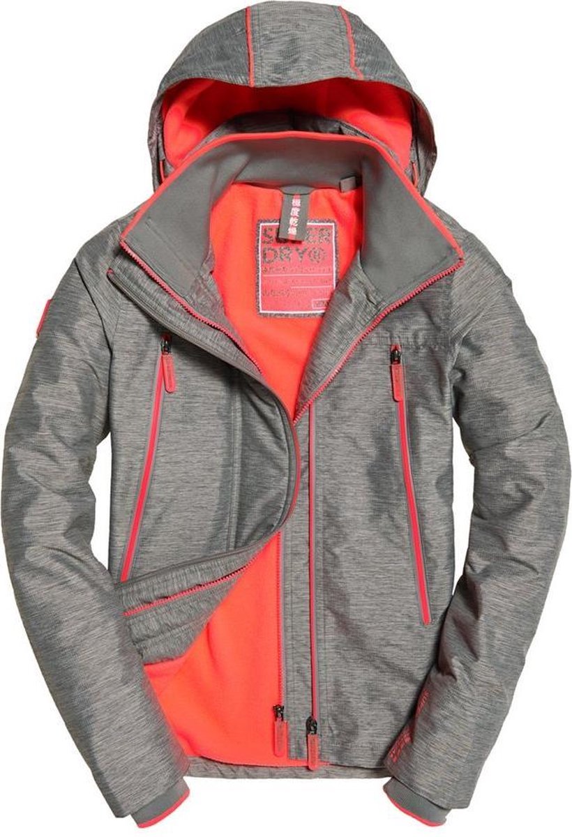 SUPERDRY POP ZIP VELOCITY WINDCHEATER-L LIGHT SHOCK Rood