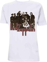 Tshirt Homme Led Zeppelin -L- LZ II Photo Wit
