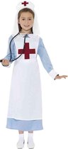Smiffys Kinder Kostuum -Kids tm 14 jaar- WW1 Nurse Blauw/Wit