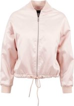 Urban Classics Jacket -XS- Kimono Blouson Satijn look Roze