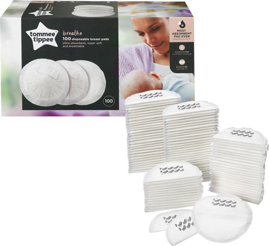 Zoogcompres - Tommee Tippee - zoogcompressen - wegwerp - 100 stuks