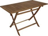 table de jardin pliante en bois 120 x 70 cm bois d'acacia FSC