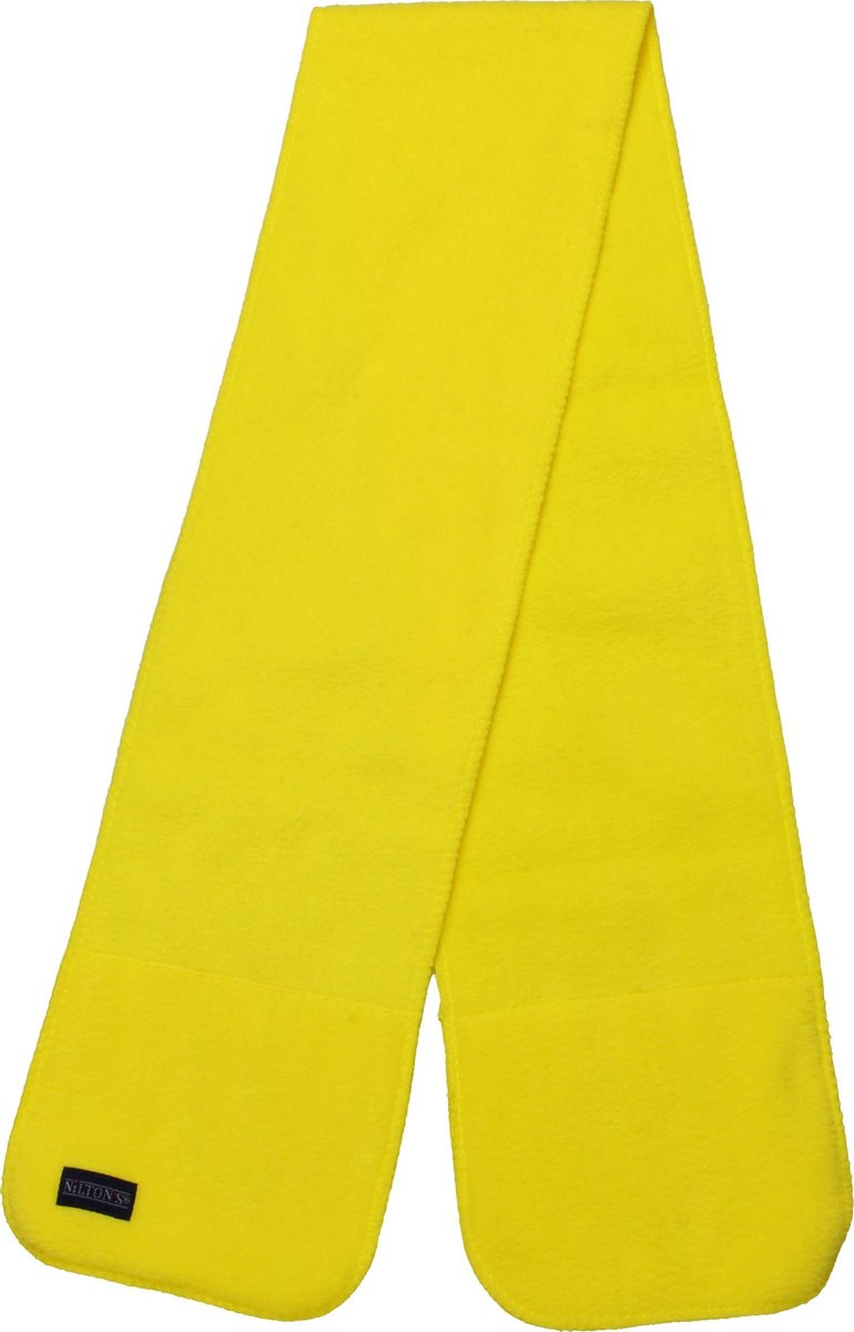 Kindersjaal de luxe – 115 x 15 cm – geel