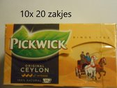 Pickwick thee -  Ceylon - multipak 10x 20 zakjes