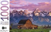 Puzzel - 1000 stukjes - Moulton Barn - Wyoming - USA - Hinkler