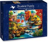 Country House by the Water Fall Puzzel 1000 Stukjes