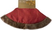 KERSTBOOMROK/BOOMKLEED | ROOD MET BONT | D104 CM | TEXTIEL