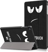 Samsung Galaxy Tab A 10.1 2019 inch (Model SM-T510 / T515) Ultraslanke Hoesje Tri-Fold Cover Case - Don't touch