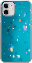 iPhone 12 Mini Hoesje Transparant TPU Case - Confetti #ffffff