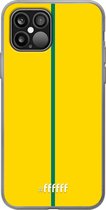 iPhone 12 Pro Hoesje Transparant TPU Case - FSC Groen & Geel #ffffff