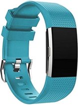 watchbands-shop.nl Siliconen bandje - Fitbit Charge 2 - Blauw/Groen
