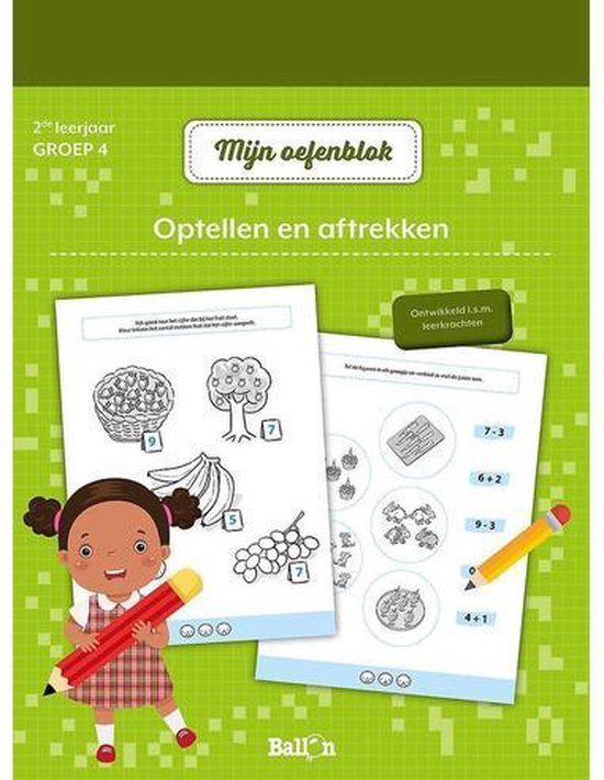 Foto: Mijn oefenblok 0 optellen en aftrekken 2de leerjaar groep 4