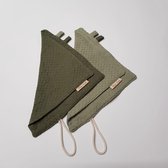 Speenkoord doekjes. Baby- Kraam- Cadeau. 2 stuks Petit Puka