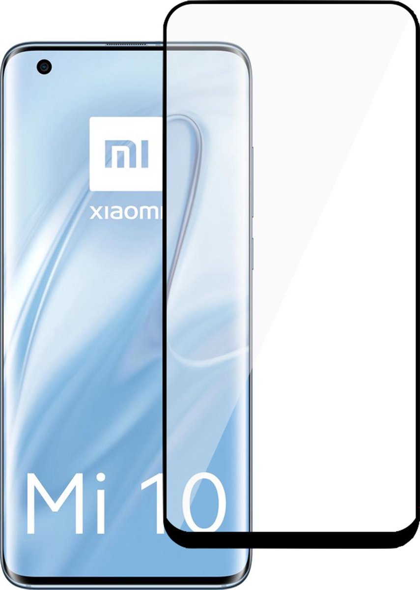 Screenprotector geschikt voor Xiaomi Mi 10 - Glas Screen Protector Full Screen