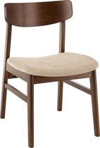 Classy chair - Eetkamerstoelen - set van 2 - vintage - beige - bruin - hout