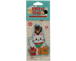 Puckator Maneki Neko - Kawaii - Gelukskat - Luchtverfrisser - Geurverfrisser - Cherry Blossom Geur