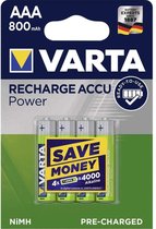 Varta - 4 x AAA Recharge Accu - 800 mAh