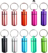Waterdichte sleutelhanger voor medicatie/pillenkoker - ROZE