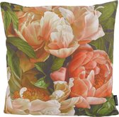 Peony Flowers Kussenhoes | Polyester / Katoen | 45 x 45 cm