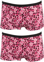 Funderwear 2-Pack Meisjes boxershorts Animal Begonia Pink maat 164