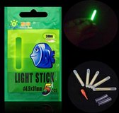 breek staafjes dobber - glow in the dark - glow sticks vissen - nachtvissen - breeklicht - vishengel