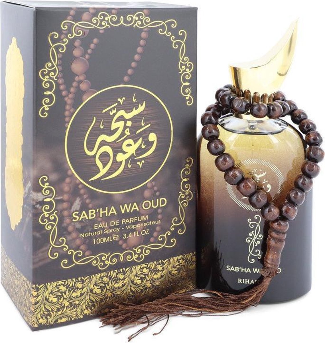 Sabha Wa Oud by Rihanah 100 ml - Eau De Parfum Spray (Unisex)