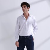 Heren Overhemd Wit MT 39 - Baurotti Lange Mouw Regular fit